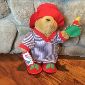 Vintage 1999 Kids Gift New With Tag Holiday Paddington Bear